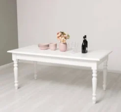Casa Padrino Esstisch im Landhausstil Weiß, 180 x 90 x 78 cm