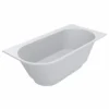 Casa Padrino Freistehende Luxus Badewanne Matt Weiß 190 cm - Badezimmer Möbel