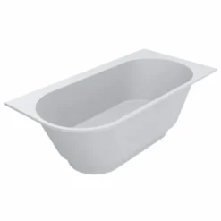 Casa Padrino Freistehende Luxus Badewanne Matt Weiß 190 cm - Badezimmer Möbel