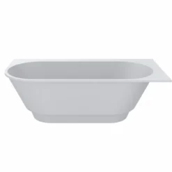 Casa Padrino Freistehende Luxus Badewanne Matt Weiß 190 cm - Badezimmer Möbel