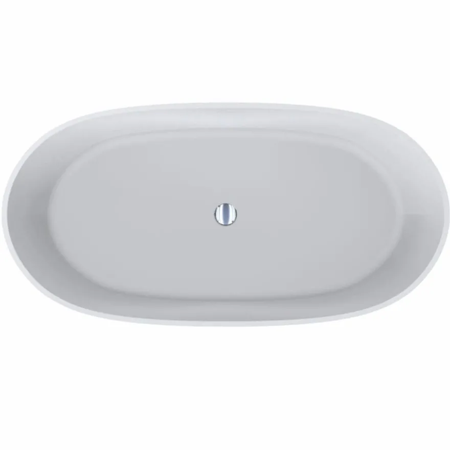 Casa Padrino Freistehende Luxus Art Deco Badewanne Matt Weiß 160 cm