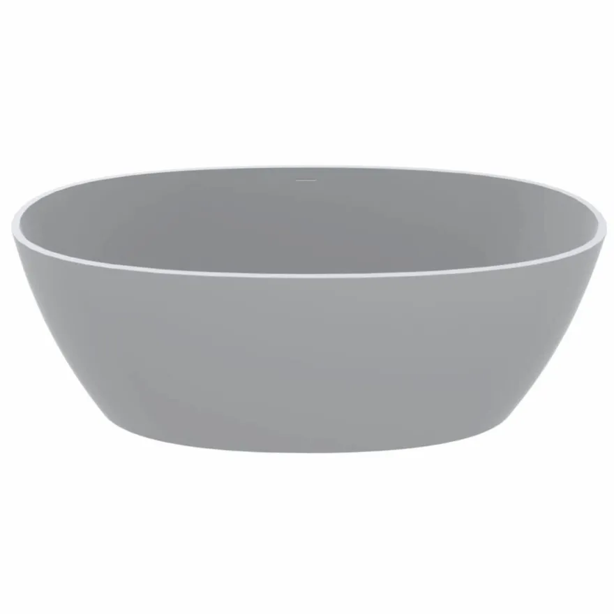 Casa Padrino Freistehende Luxus Badewanne Hochglanz Weiß 169,4 cm - Badezimmer Möbel