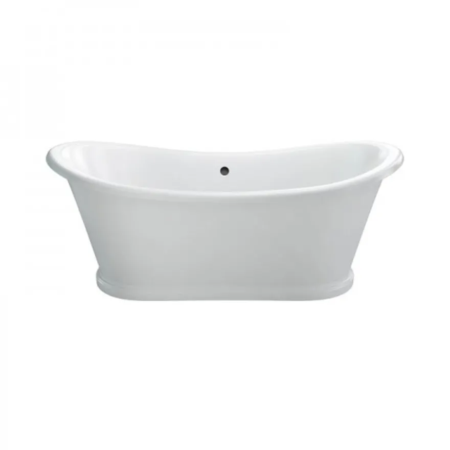 Casa Padrino freistehende Retro Badewanne Modell BAdm180 in Weiß, 1800 x 885 x 745 mm