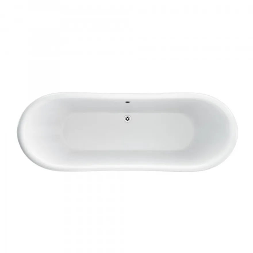 Casa Padrino freistehende Retro Badewanne Modell BAdm180 in Weiß, 1800 x 885 x 745 mm