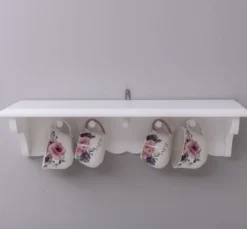 Casa Padrino Garderobe im Landhausstil, 70 x 25 x 16 cm