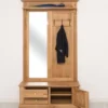 Casa Padrino Garderobe im Landhausstil mit 2 Schubladen, 121 x 41 x 210 cm