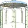 Casa Padrino Gartenpavillon Ø 325 x H. 350 cm - verschiedene Farben - Pavillon aus Schmiedeeisen mit verzinktem Blechdach