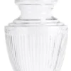 Casa Padrino Glas Vase mit Deckel 29 x H. 74 cm - Hotel Dekorationen