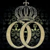 Casa Padrino Harald Glööckler Luxus Barock Kissen Pompöös Schwarz / Gold mit Krone, Strasssteinen und Troddeln 50 x 50 cm
