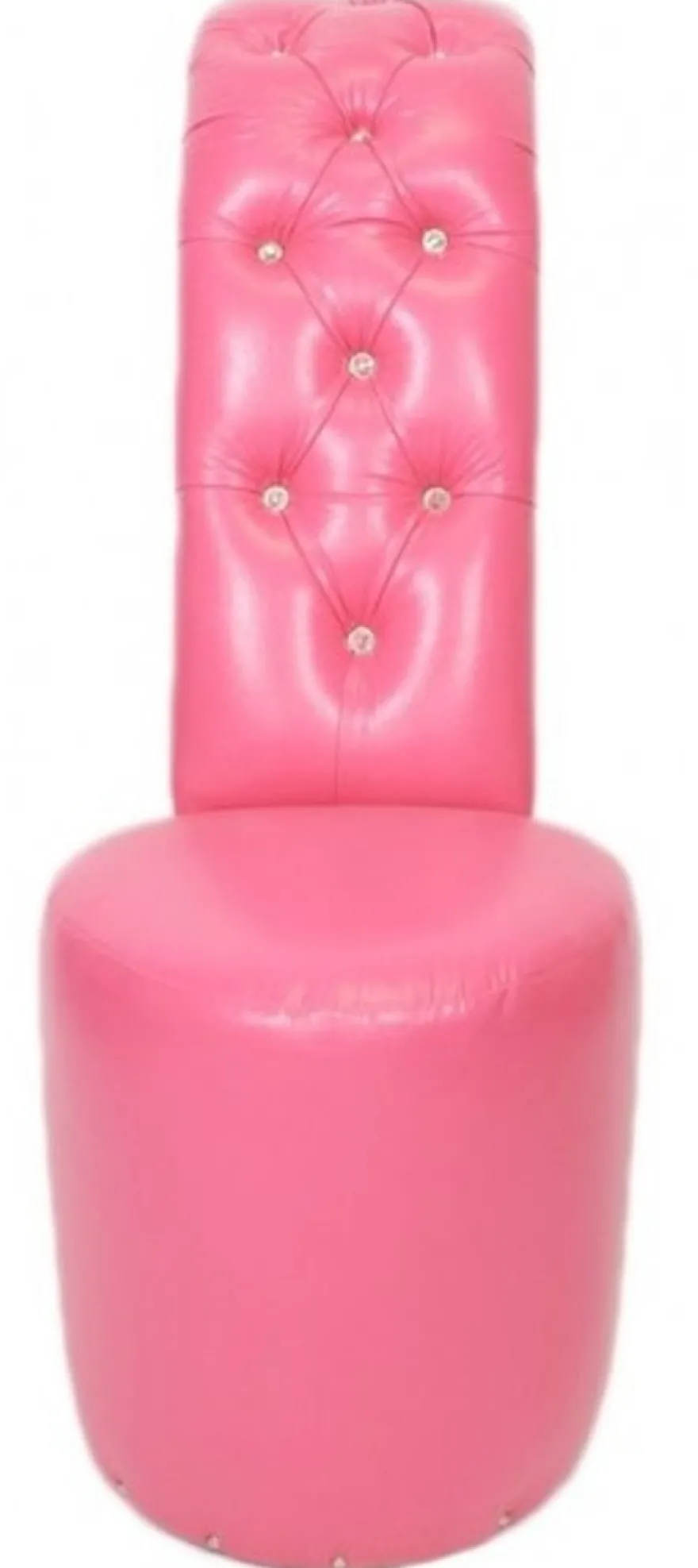 Casa Padrino High Heel Sessel mit Dekosteinen in Rosa - Designer Sessel im Schuh Design - 105 x 40 x 85 cm