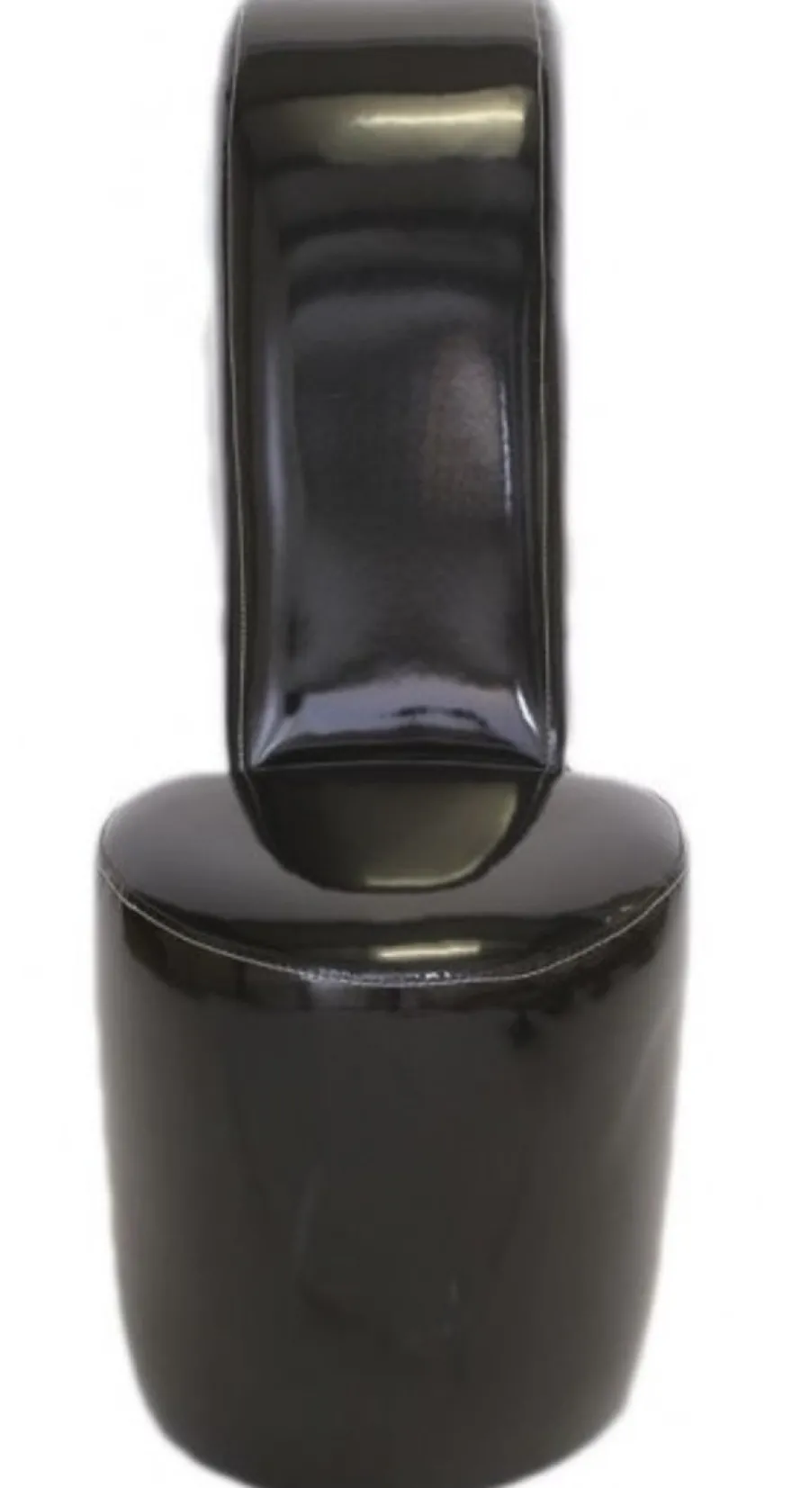 Casa Padrino High Heel Sessel Schwarz Lack Luxus Design - Designer Sessel - 105 x 40 x 85 cm