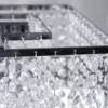 Casa Padrino Hängeleuchte Bling Bling - Luxuriöse Deckenlampe in Chrom mit klaren Strasssteinen, 80 x 45 x 30 cm