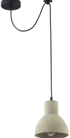 Casa Padrino Hängeleuchte im modernen Design - Beton Lampenschirm Grau Ø 16 x H. 16 cm
