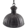 Casa Padrino Hängeleuchte Industrial Vintage Antik Stil Rustic Grey 38 x 38 cm