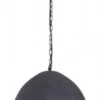 Casa Padrino Hängeleuchte Industrial Design grau, Metall, Durchmesser 47 x H. 50 cm - Industrie Lampe Leuchte Industrieleuchte