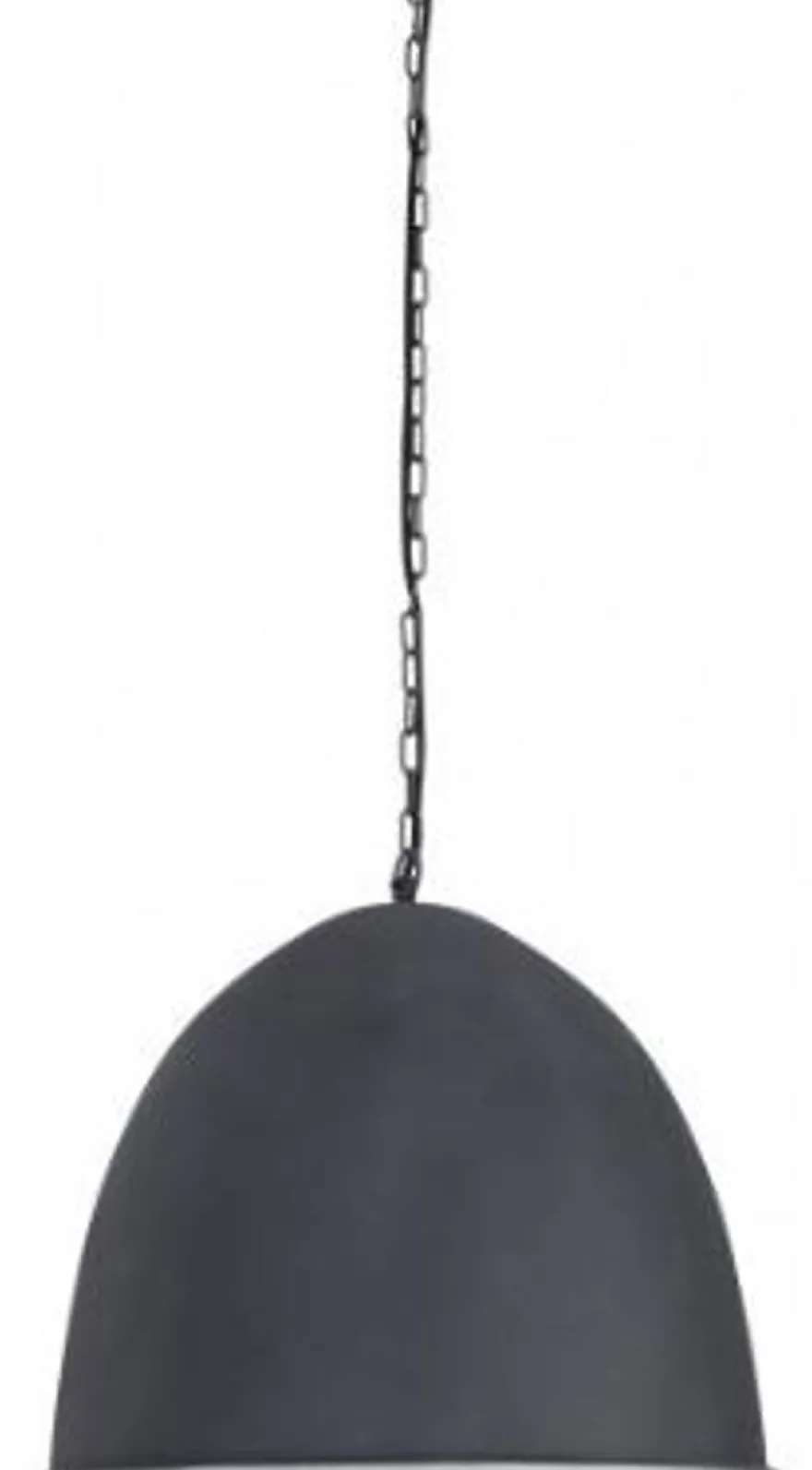 Casa Padrino Hängeleuchte Industrial Design grau, Metall, Durchmesser 47 x H. 50 cm - Industrie Lampe Leuchte Industrieleuchte