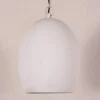 Casa Padrino Hängeleuchte Industrial Design Metall Weiß, Durchmesser 25 cm, Höhe 30 cm - Stilvolle Lampe