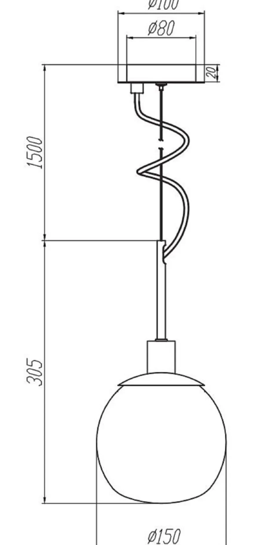 Casa Padrino Hängeleuchte Silber / Weiß Ø 15 x H. 30,5 cm - Moderne Pendelleuchte