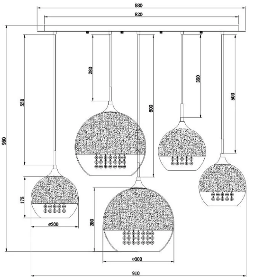 Casa Padrino Hängeleuchte Silber Ø 91 x H. 95 cm - Hängelampe mit runden Lampenschirmen und feinsten Kristall Behängen