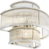 Casa Padrino Hotel Restaurant Wandlampe Silber 35 x 19 x H. 28 cm - Wohnzimmer Wandleuchte