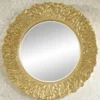 Casa Padrino Hotel / Restaurant Spiegel Gold Rund Ø 110 cm - Luxus Qualität Runder Spiele