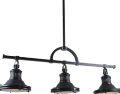 Casa Padrino Industrial Design Hängeleuchte Schwarz 79 cm - Industrie Metall Lampe - Industrieleuchte - Industrial Design Leuchten