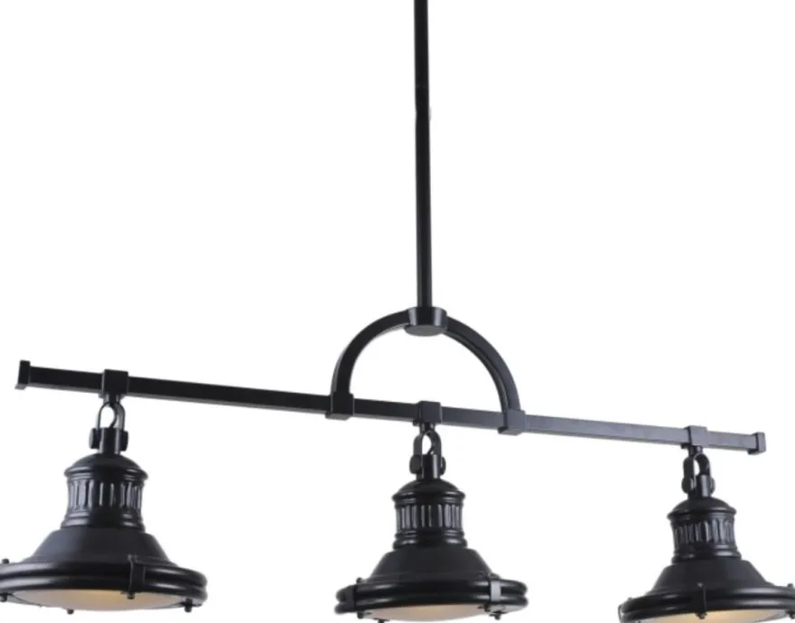 Casa Padrino Industrial Design Hängeleuchte Schwarz 79 cm - Industrie Metall Lampe - Industrieleuchte - Industrial Design Leuchten