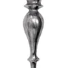 Casa Padrino Jugendstil Aluminium Wandkonsole Silber 34 x 17 x H. 77 cm - Barock & Jugendstil Wanddeko