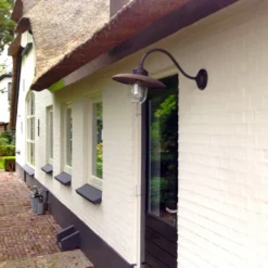 Casa Padrino Jugendstil Außenwandleuchte 31 x 54 x H. 35 cm - Verschiedene Farben - Nostalgische Wetterfeste Außenleuchte