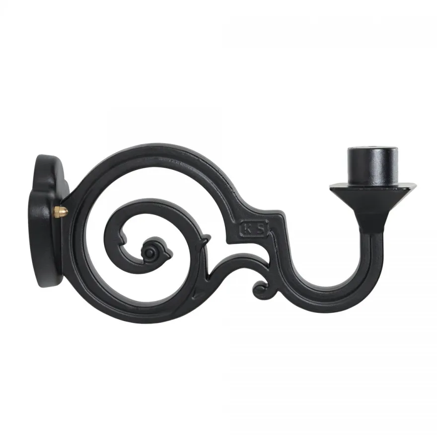 Casa Padrino Jugendstil Außenwandleuchte 26 x 45 x H. 75 cm - Schwarz - Nostalgische Wetterfeste Außenleuchte