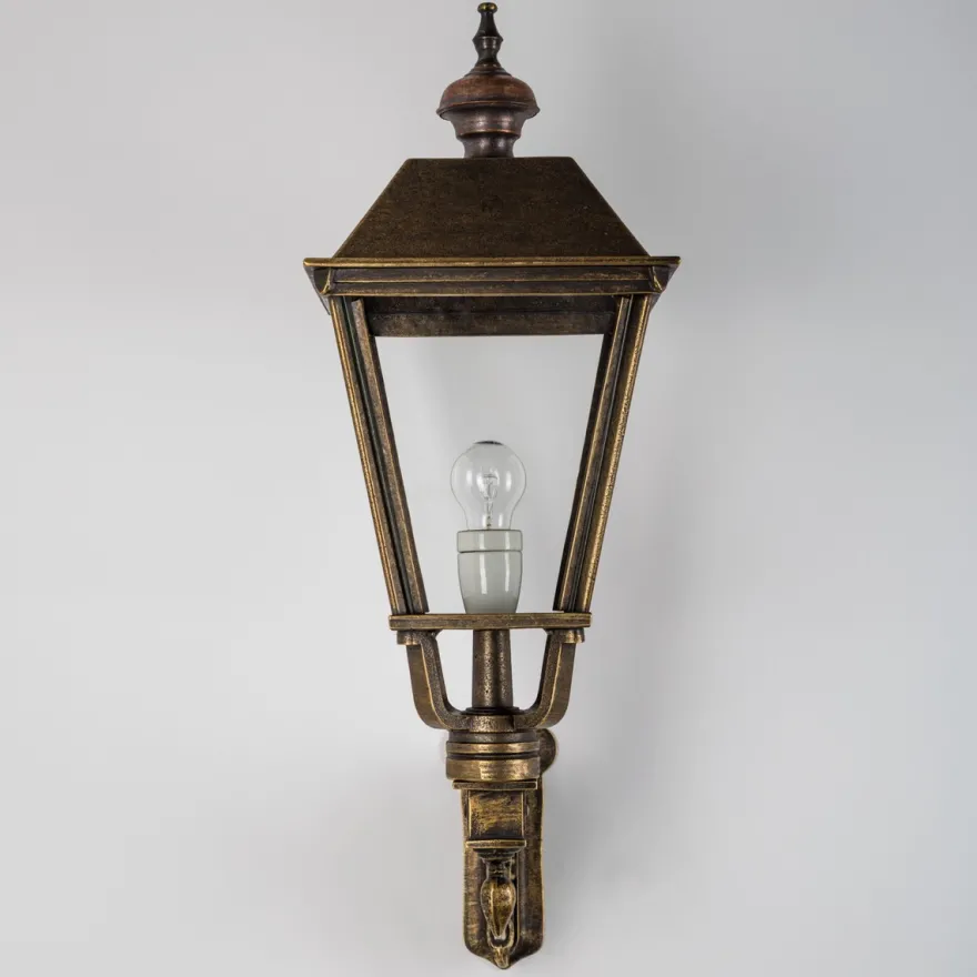 Casa Padrino Jugendstil Außenwandleuchte 21 x 39 x H. 70 cm - Bronze - Nostalgische Wetterfeste Außenleuchte