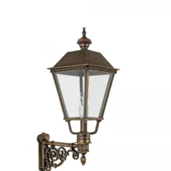Casa Padrino Jugendstil Außenwandleuchte 21 x 39 x H. 70 cm - Bronze - Nostalgische Wetterfeste Außenleuchte