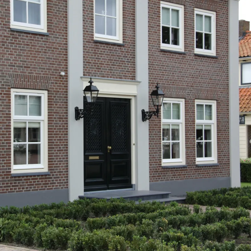 Casa Padrino Jugendstil Außenwandleuchte 30 x 59 x H. 100 cm - Verschiedene Farben - Nostalgische Wetterfeste Außenleuchte