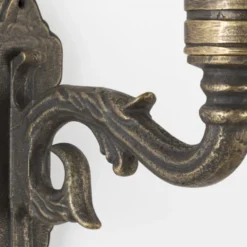 Casa Padrino Jugendstil Außenwandleuchte 19 x 30 x H. 57 cm - Bronze - Nostalgische Wetterfeste Außenleuchte