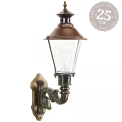 Casa Padrino Jugendstil Außenwandleuchte 19 x 30 x H. 57 cm - Bronze - Nostalgische Wetterfeste Außenleuchte