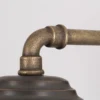 Casa Padrino Jugendstil Außenwandleuchte 22 x 30 x H. 27 cm - Bronze - Nostalgische Wetterfeste Außenleuchte