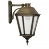 Casa Padrino Jugendstil Außenwandleuchte 22 x 33 x H. 46 cm - Bronze - Nostalgische Wetterfeste Außenleuchte