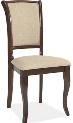 Casa Padrino Jugendstil Esszimmer Stuhl 6er Set Creme / Dunkelbraun 44 x 44 x H. 96 cm - Elegante Massivholz Küchen Stühle - Barock & Jugendstil Esszimmer Möbel