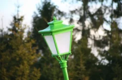 Casa Padrino Jugendstil Gartenlaterne Grün H. 353,5 cm - Außenbeleuchtung
