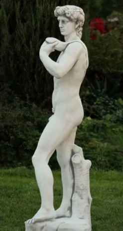 Casa Padrino Jugendstil Garten Deko Skulptur Grau 33 x 32 x H. 120 cm - Elegante Garten Deko Stein Figur - Barock & Jugendstil Garten Deko Accessoires