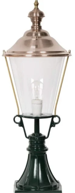 Casa Padrino Jugendstil Gartenlampe 29 x 29 x H. 78 cm - Verschiedene Farben - Garten Terrassen Wege Einfahrt Beleuchtung