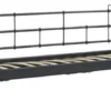 Casa Padrino Jugendstil Gartensofa Schwarz / Dunkelgrün 200 x 70 x H. 92 cm - Garten Sofa - Terrassen Sofa - Garten & Terrassen Möbel