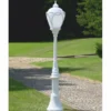 Casa Padrino Jugendstil Gartenlaterne Weiß H. 389,5 cm - Außenbeleuchtung