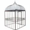 Casa Padrino Jugendstil Garten Vogelhaus Rost / Silber 200 x H. 300 cm - Nostalgische Vogelhäuser