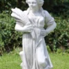 Casa Padrino Jugendstil Garten Deko Skulpturen 4er Set Grau H. 75 cm