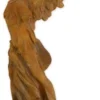 Casa Padrino Jugendstil Garten Deko Skulptur Rost 46 x 70 x H. 97 cm - Elegante Garten Deko Metall Figur - Barock & Jugendstil Garten Deko Accessoires - Garten Deko Metall Skulpturen