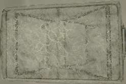 Casa Padrino Jugendstil Gartentisch Antik Grau 60 x 40 x H. 70 cm - Klappbarer Metall Tisch mit Tragegriffen - Garten & Terassen Möbel