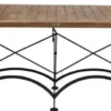 Casa Padrino Jugendstil Garten Esstisch Braun / Schwarz 180 x 80 x H. 76 cm - Klappbarer Gartentisch - Barock & Jugendstil Gastronomie & Garten Möbel