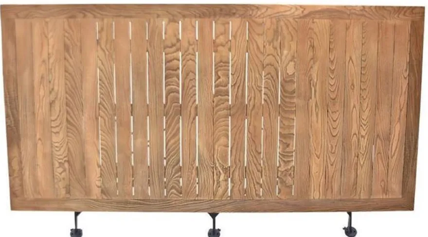 Casa Padrino Jugendstil Garten Esstisch Braun / Schwarz 180 x 80 x H. 76 cm - Klappbarer Gartentisch - Barock & Jugendstil Gastronomie & Garten Möbel
