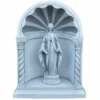 Casa Padrino Jugendstil Garten Deko Beton Kapelle mit Skulptur Grau H. 66 cm